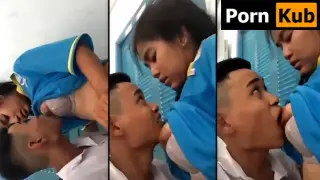 คลิปหลุดนักเรียนใหม่ล่าสุด คู่รักนักเรียน แอบเย็ดกันในห้องตอนเพื่อนไม่อยู่ น้องผู้ชายจับน้องผู้หญิงนั่งเทียน จูบปาก ดูดนม เห็นแล้วเงี่ยน เด็กสมัยนี้โคตรเอาเรื่อง